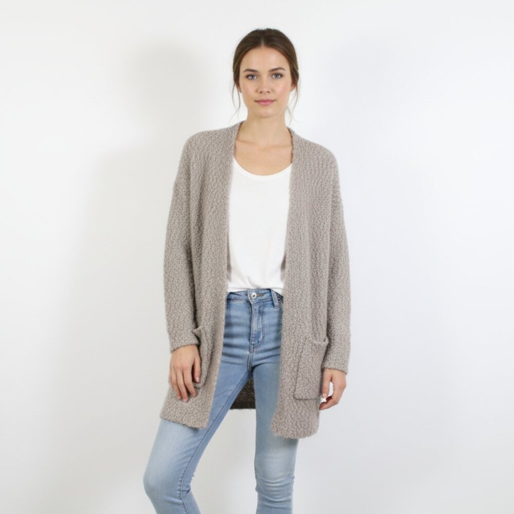 *Dreamers Boucle Grey Beige Cardgian